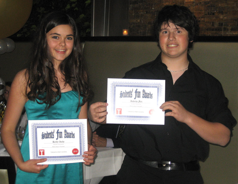 student awrads at graduation